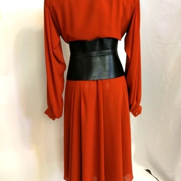COPY - VINTAGE Grecian Cowl Neck Goddess Dress - 80s Glamour | TheStyleMinr.com - Picture 8 of 17
